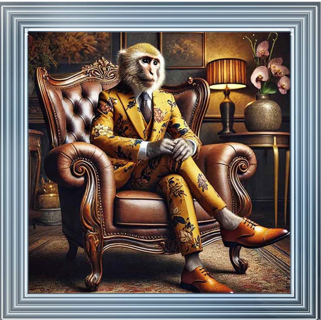 AN2470 Monker in Floral Suit