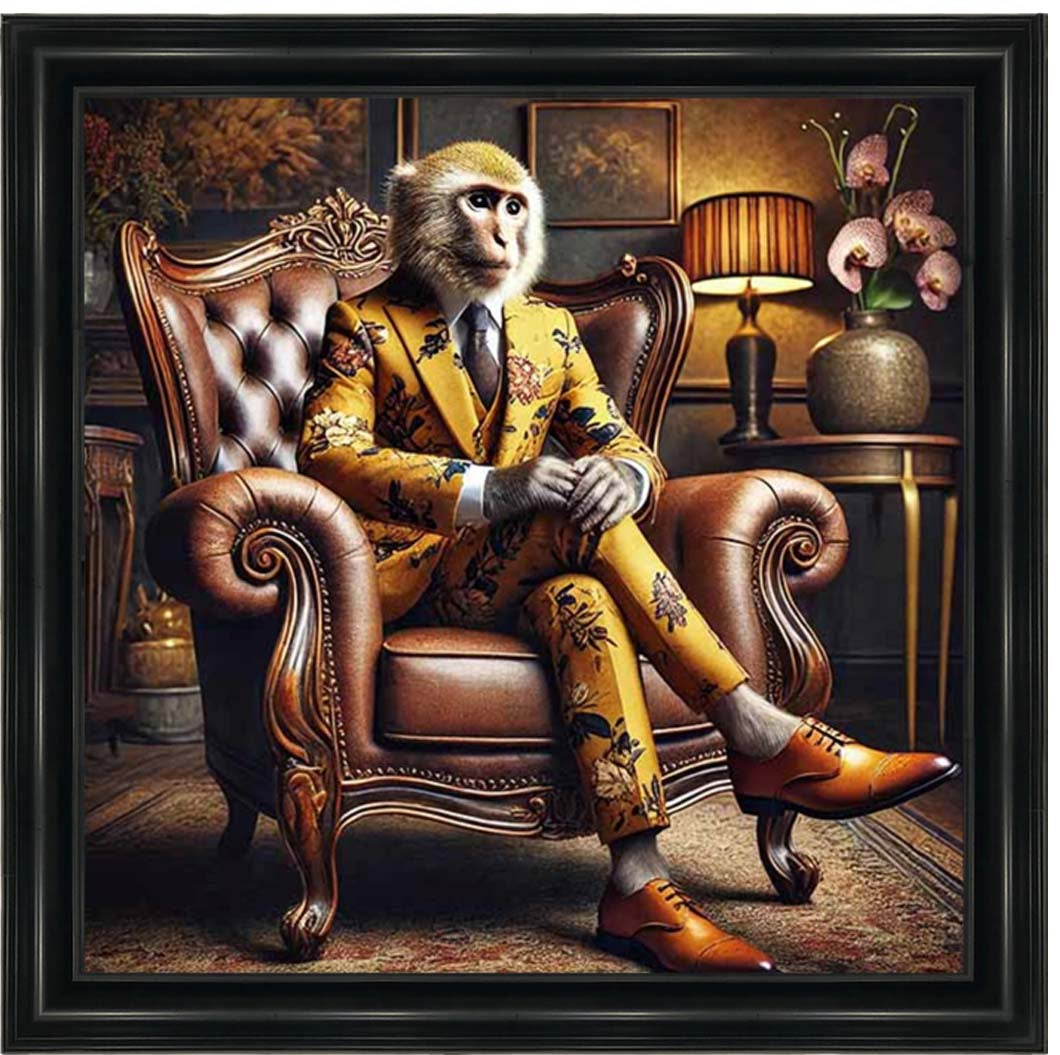 AN2470 Monker in Floral Suit