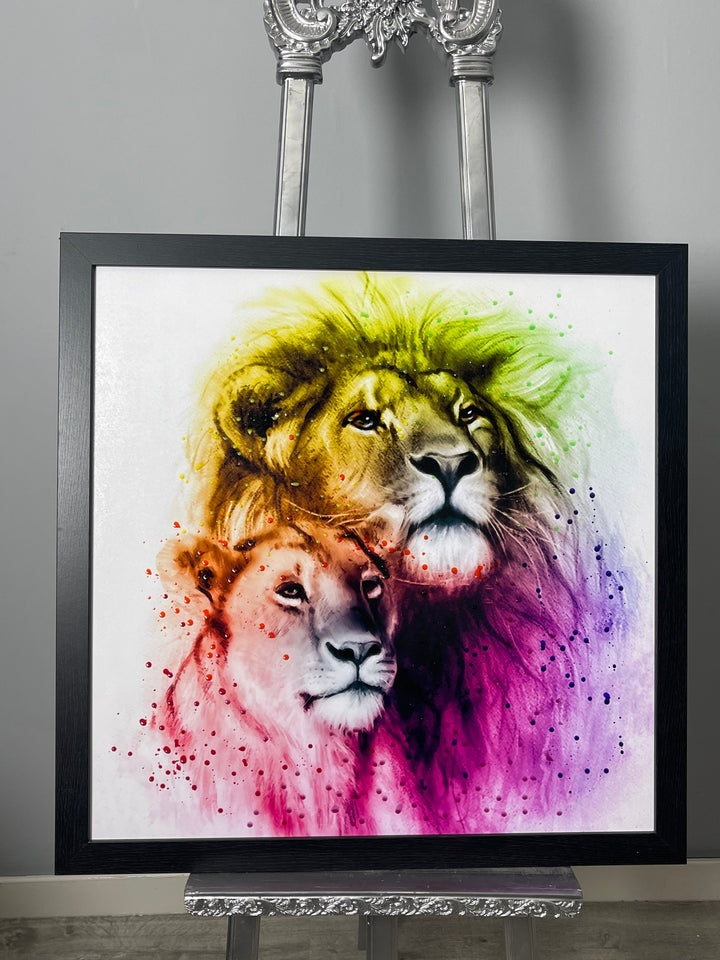 Colourful Lion Couple OV