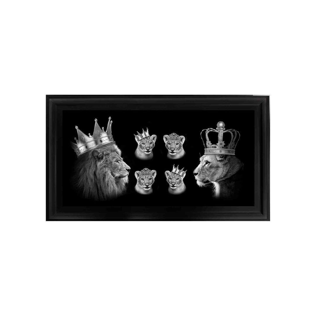AN458 Lion Family Of 6 Silver