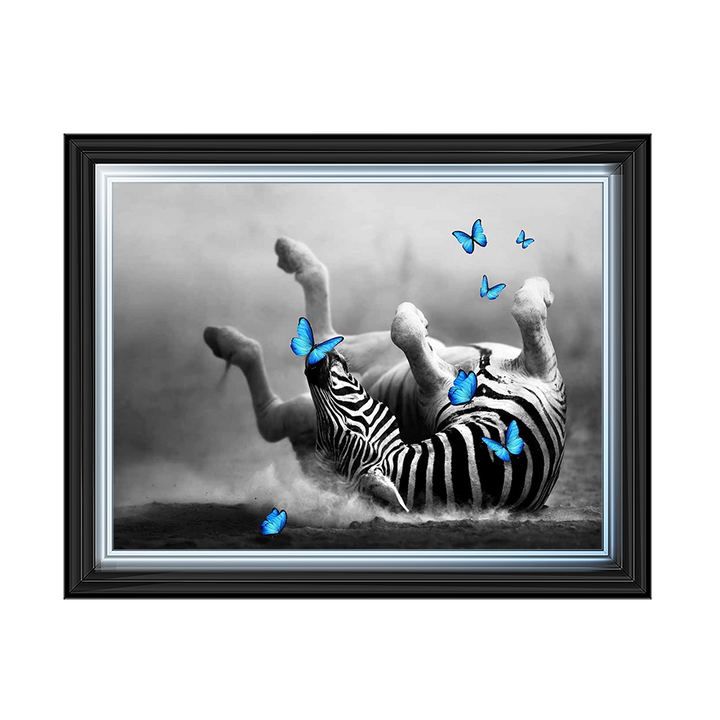 AN466 Blue Rolling With Butterflies