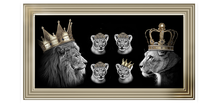 Lion Family, 3 Princesses & 1 Prince