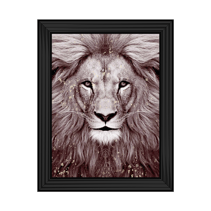 Dusty pink glitzy Lion