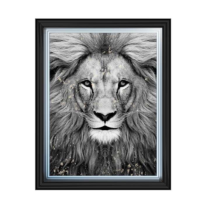 AN517 B&W glitzy Lion