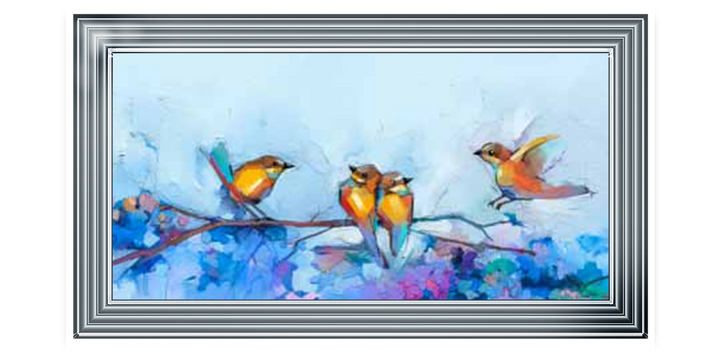 Stained Glass Finches