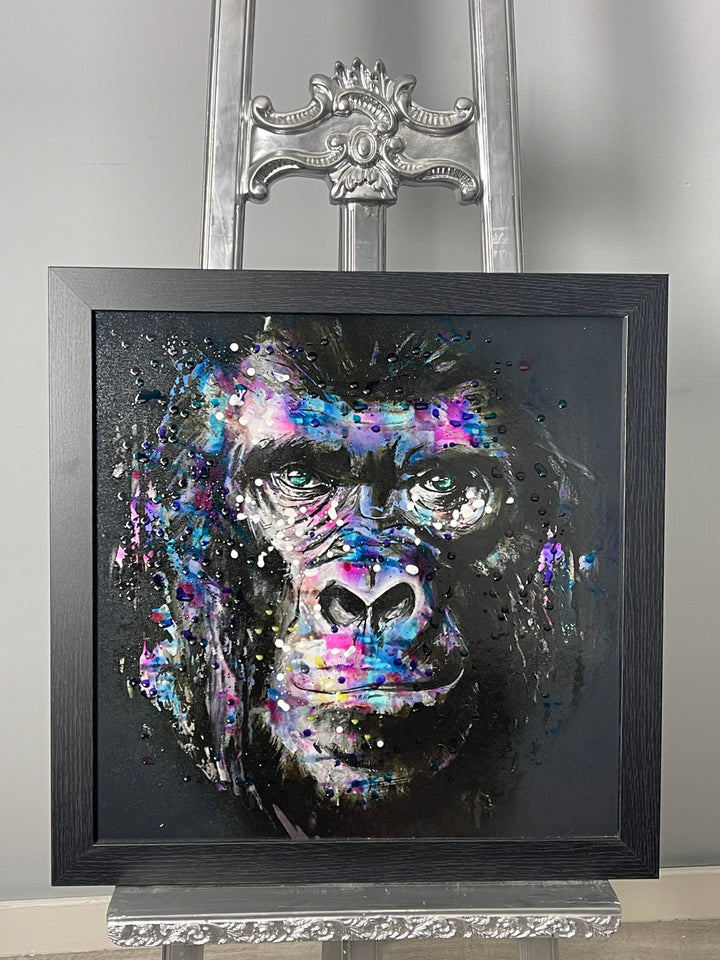 Colourful Gorilla Portrait OV
