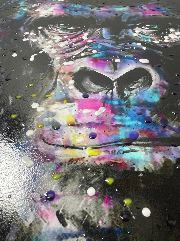 Colourful Gorilla Portrait OV