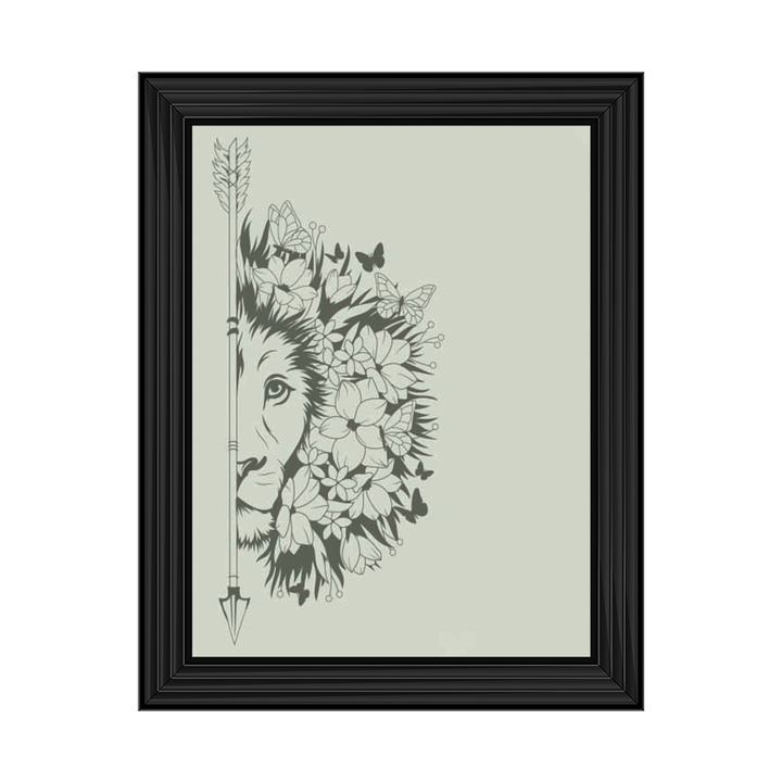 Tribal Lion Sketch ||