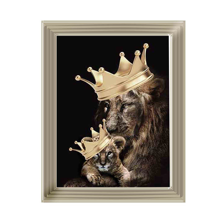 AN790 LION KING & PRINCE IN GOLD