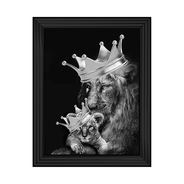 AN792 LION KING & PRINCE IN SILVER