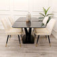 Apollo 1.6 Black Dining Table with Black Sintered Stone