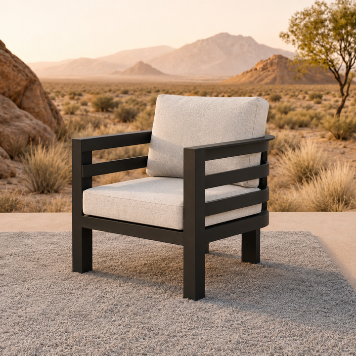 ALUXO® Andros Outdoor Lounge Set - Onyx - 5 Seater