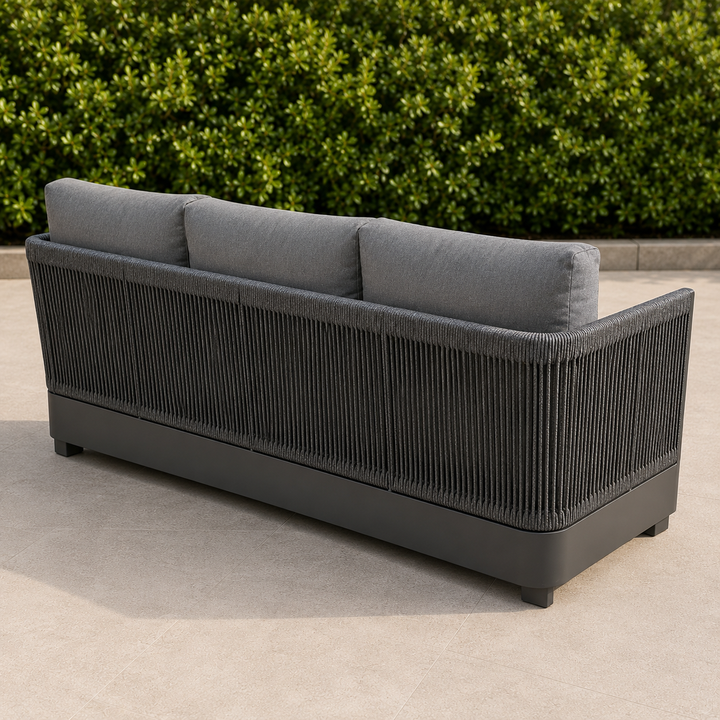 ALUXO® Ares Outdoor Lounge Set - Onyx - 5 Seater