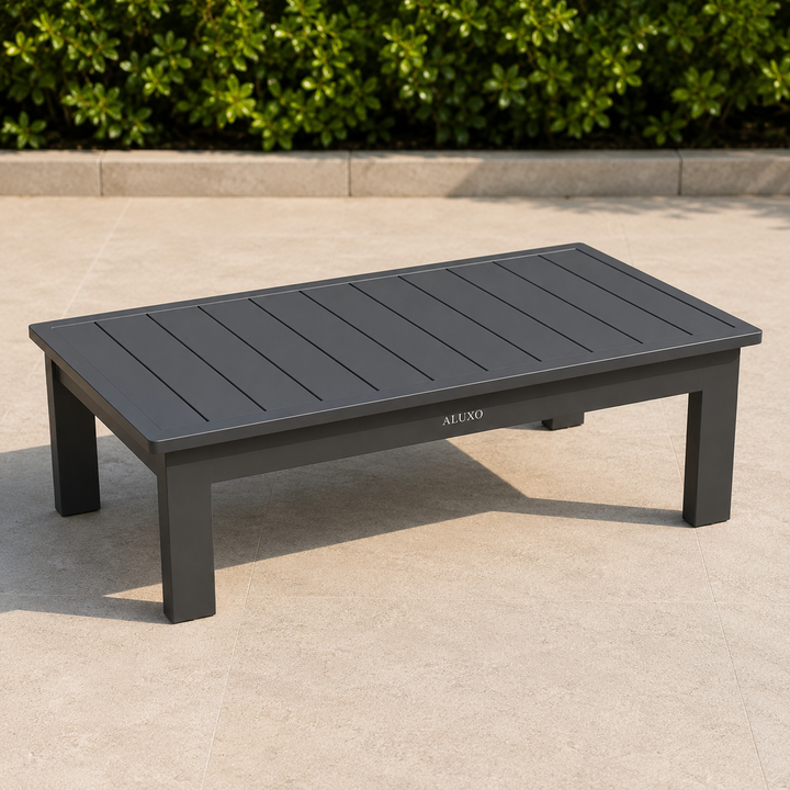 ALUXO® Ares Outdoor Lounge Set - Onyx - 5 Seater