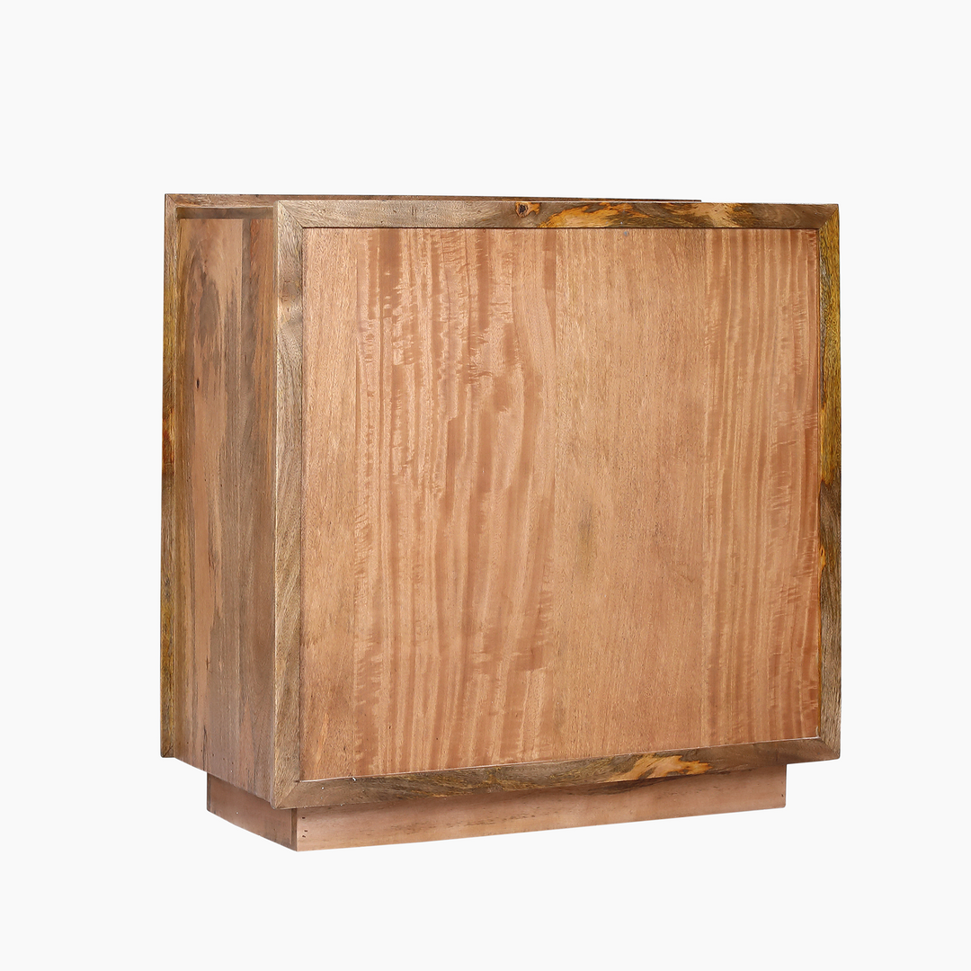 Zaayah Carved Wood Cabinet