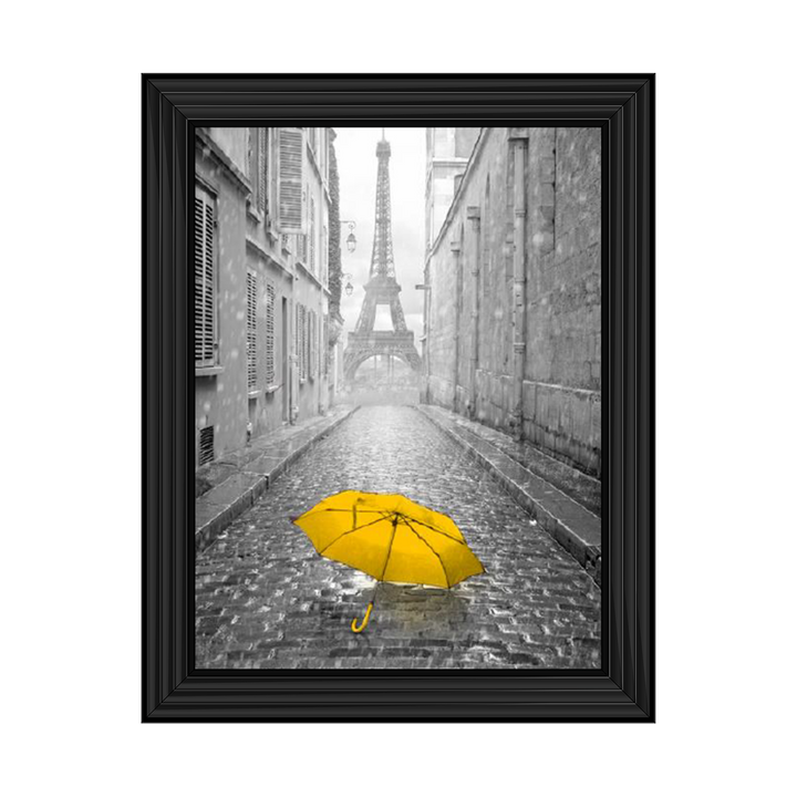 CY173 Lone yellow Umbrella Paris