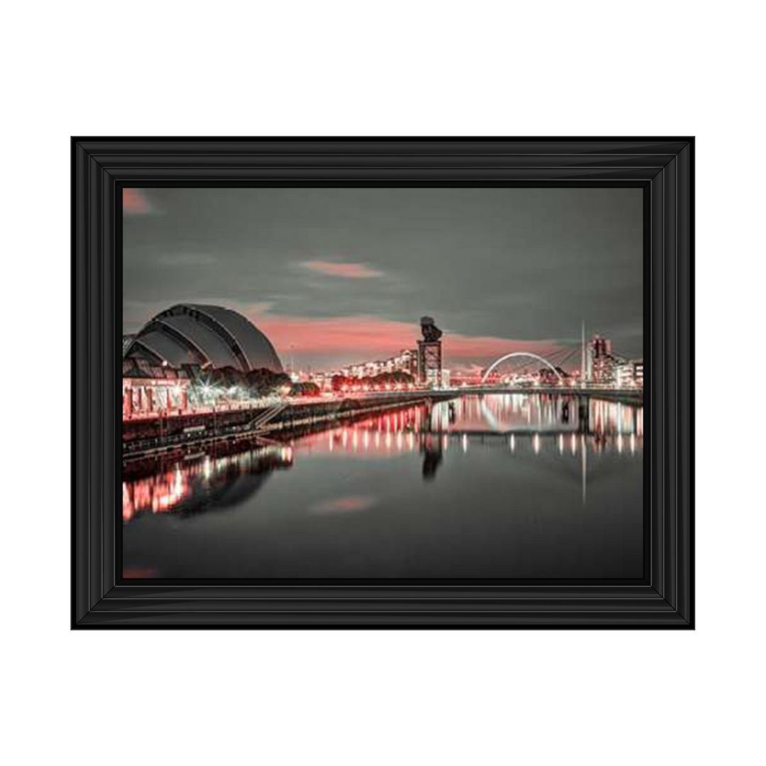 Red cityscape of Glasgow II, Assaf Frank