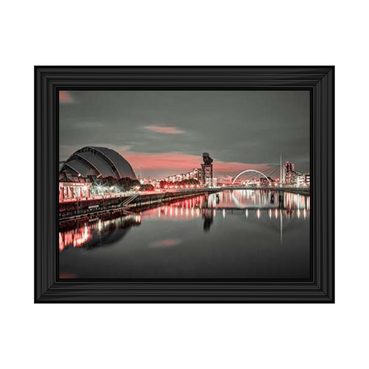 Red cityscape of Glasgow II, Assaf Frank