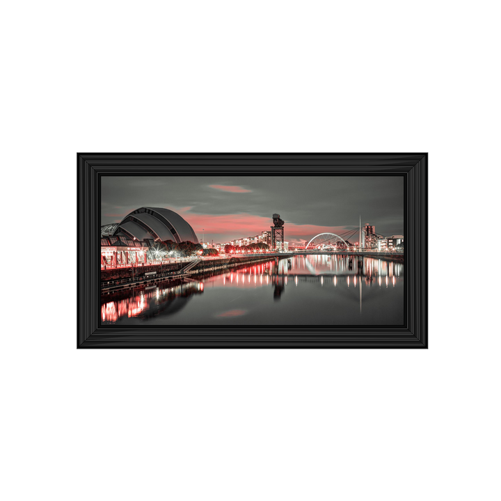 Red cityscape of Glasgow, Assaf Frank