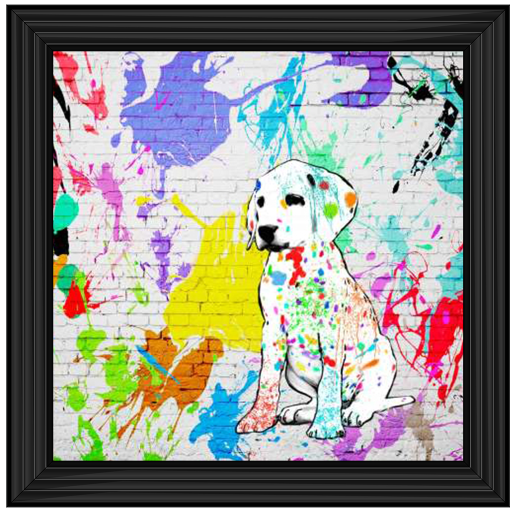 1MF4300 Labrador Street Art, inspired by Banksy