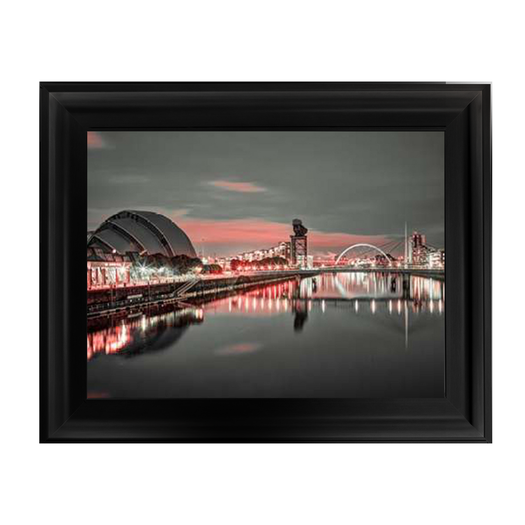 Red cityscape of Glasgow II, Assaf Frank