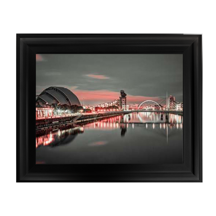 Red cityscape of Glasgow II, Assaf Frank