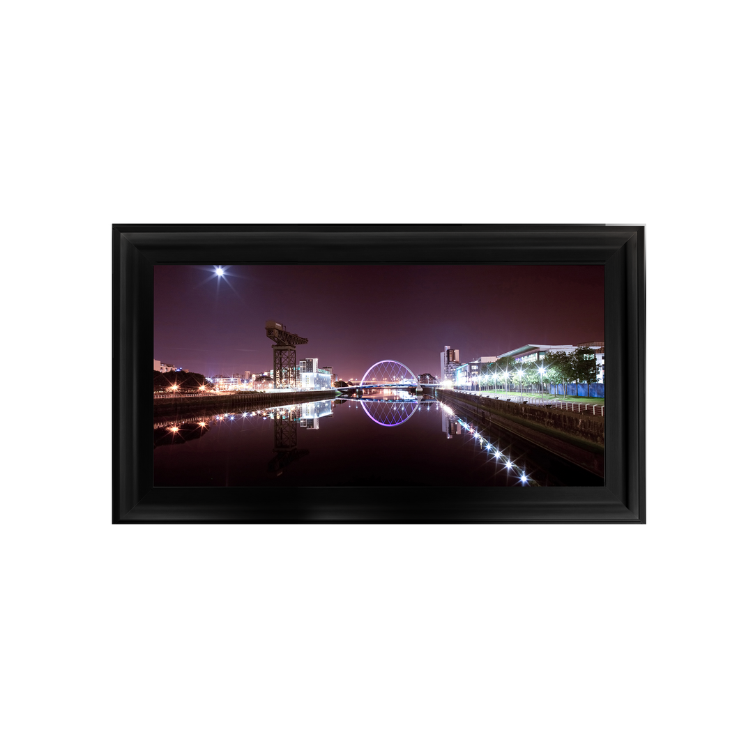 CY026 Lit Up cityscape of Glasgow