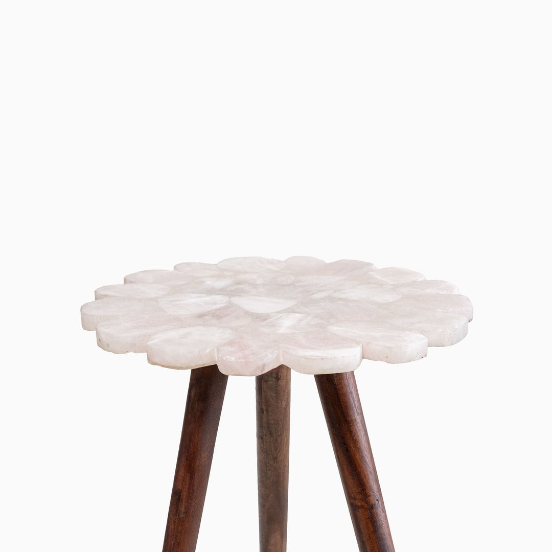 Myra Rose Quartz End Table