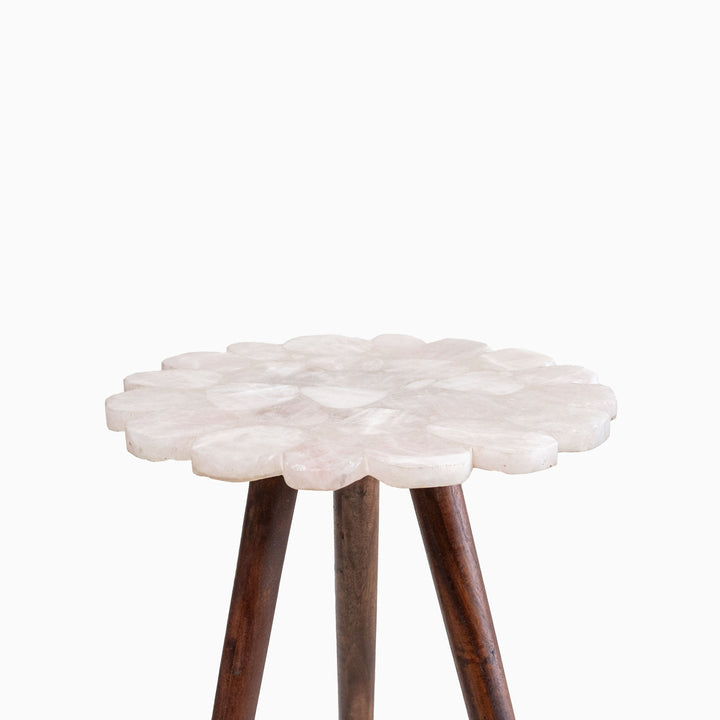 Myra Rose Quartz End Table