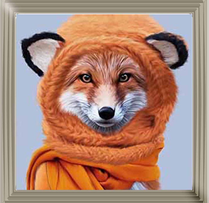 AN739 Fox with Winter Scarf