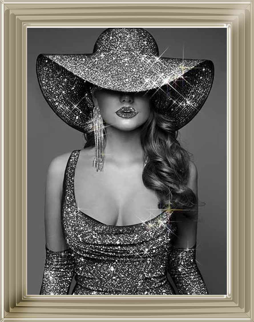 FG935 BLACK & WHITE GLAMOUR LADY |||