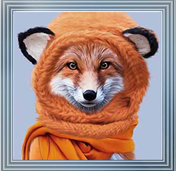 AN739 Fox with Winter Scarf