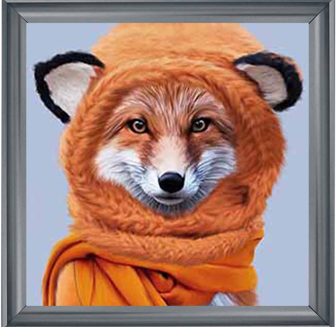 AN739 Fox with Winter Scarf