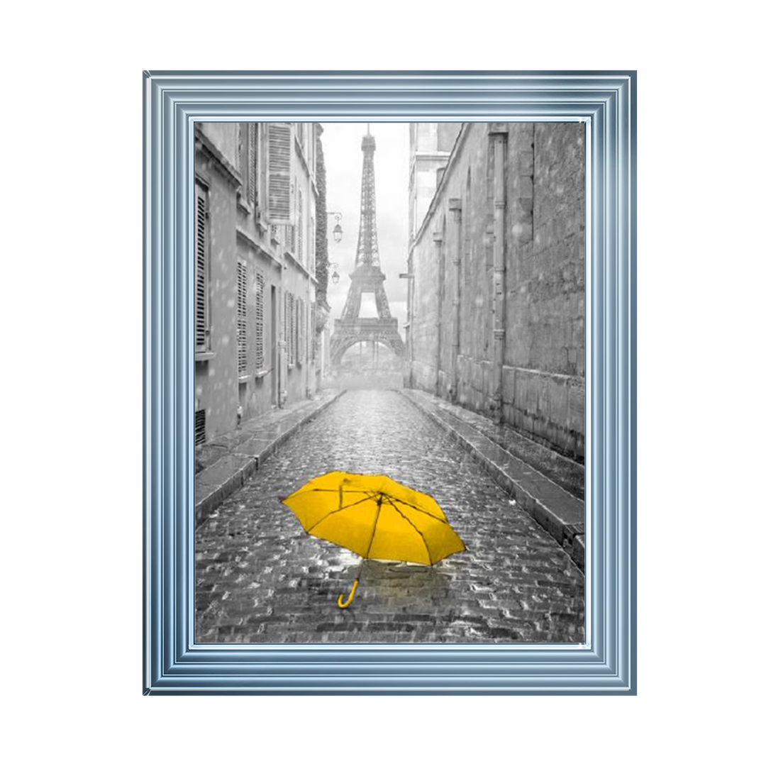 CY173 Lone yellow Umbrella Paris