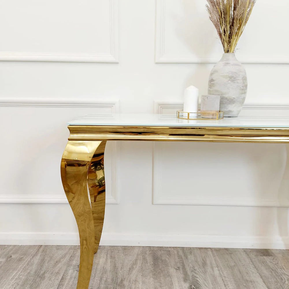 Gold Console Table