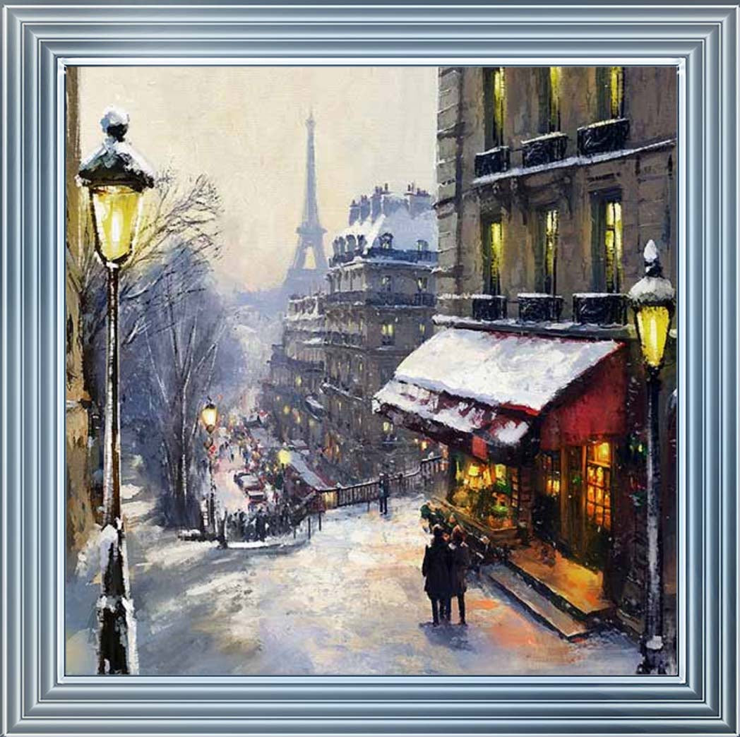 CY562 Paris Snow Night