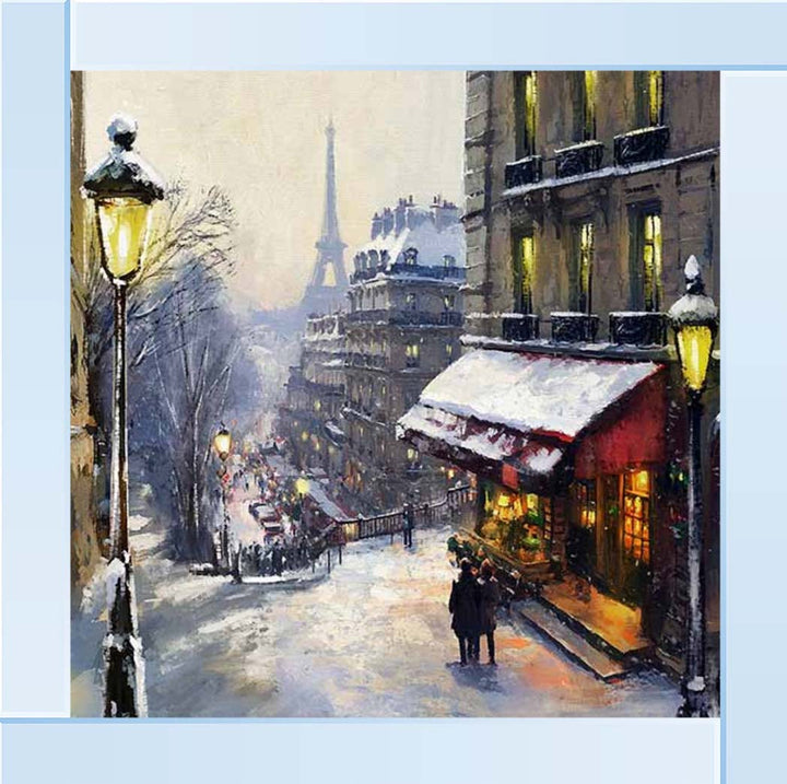 CY562 Paris Snow Night