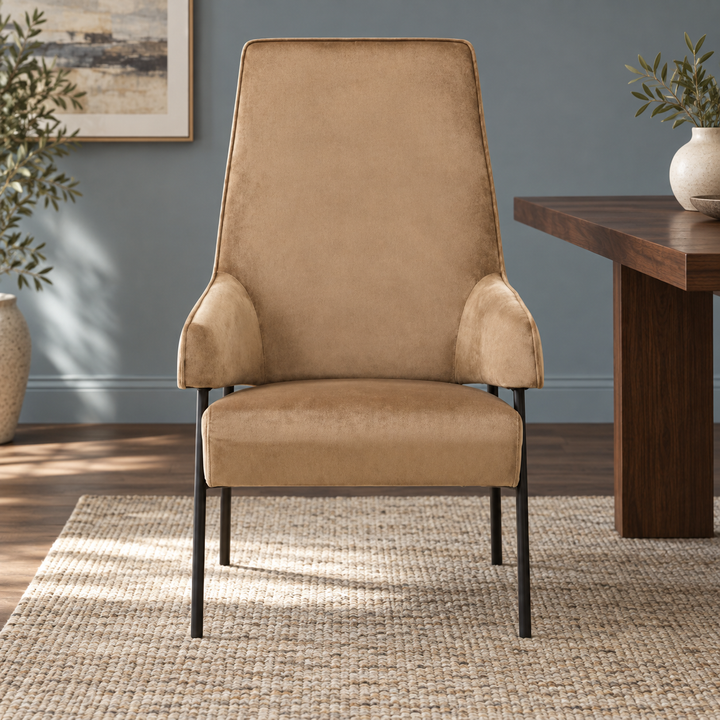 Darlisse Mink Velvet Chair
