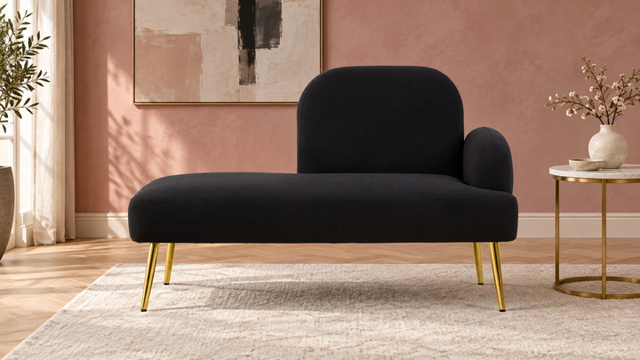 Linea Mink Velvet Storage Ottoman Bench