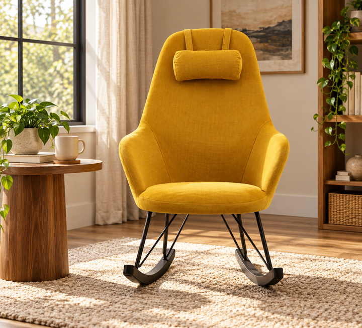 Aura Rocking Chair – Yellow