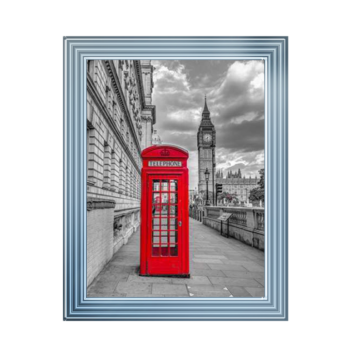 Telephone booth with Big Ben, London, Assaf Frank