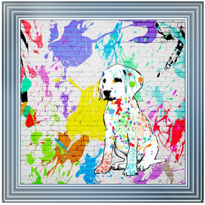 1MF4300 Labrador Street Art, inspired by Banksy
