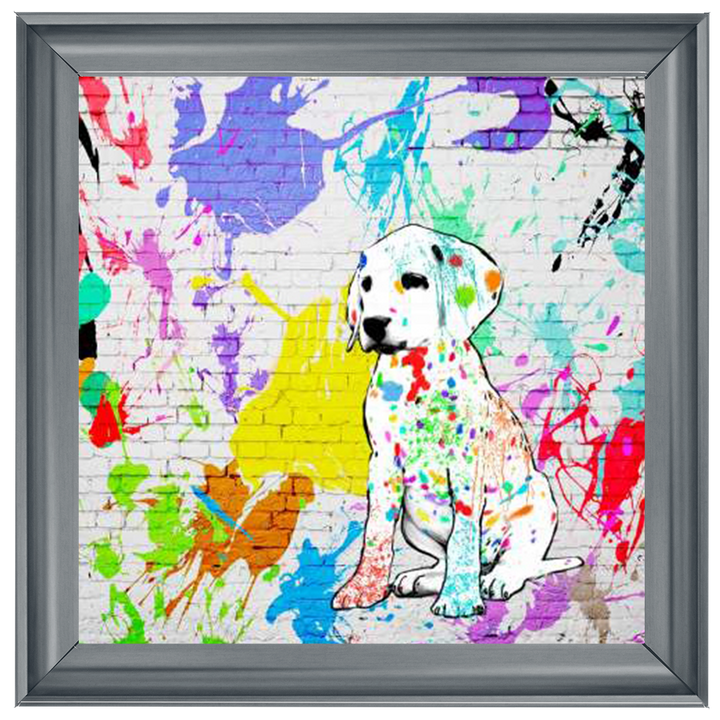 1MF4300 Labrador Street Art, inspired by Banksy