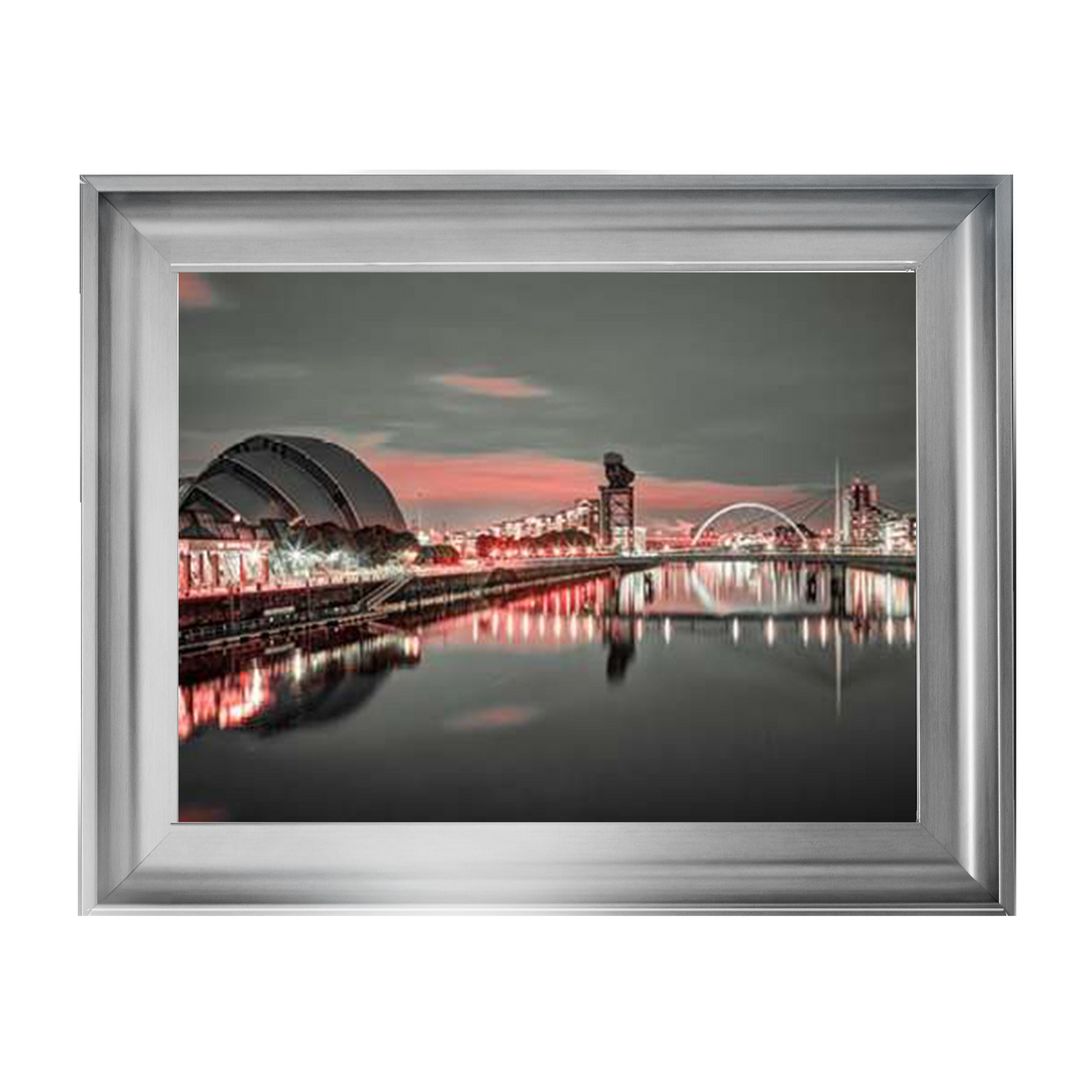 Red cityscape of Glasgow II, Assaf Frank