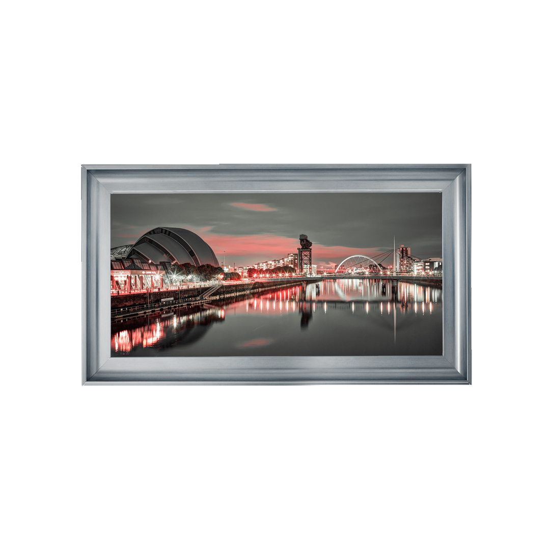 Red cityscape of Glasgow, Assaf Frank