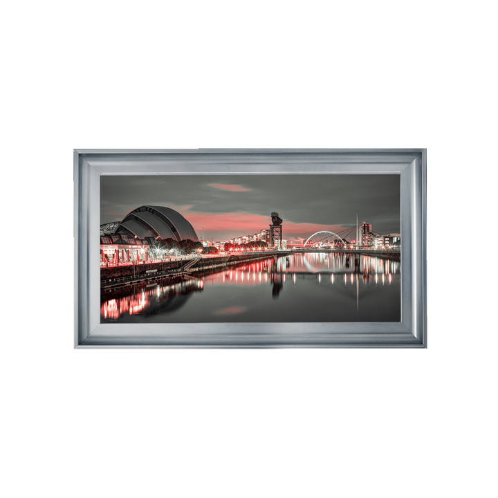 Red cityscape of Glasgow, Assaf Frank
