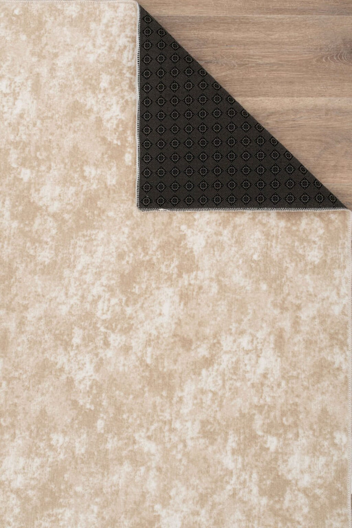 Washable Soft Mink Beige Area Rug
