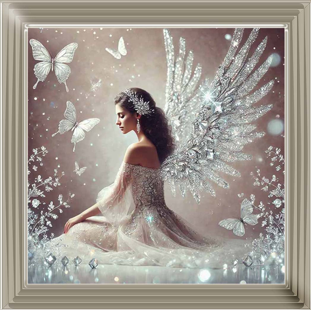 FG1028-C Crystal Angel Wings