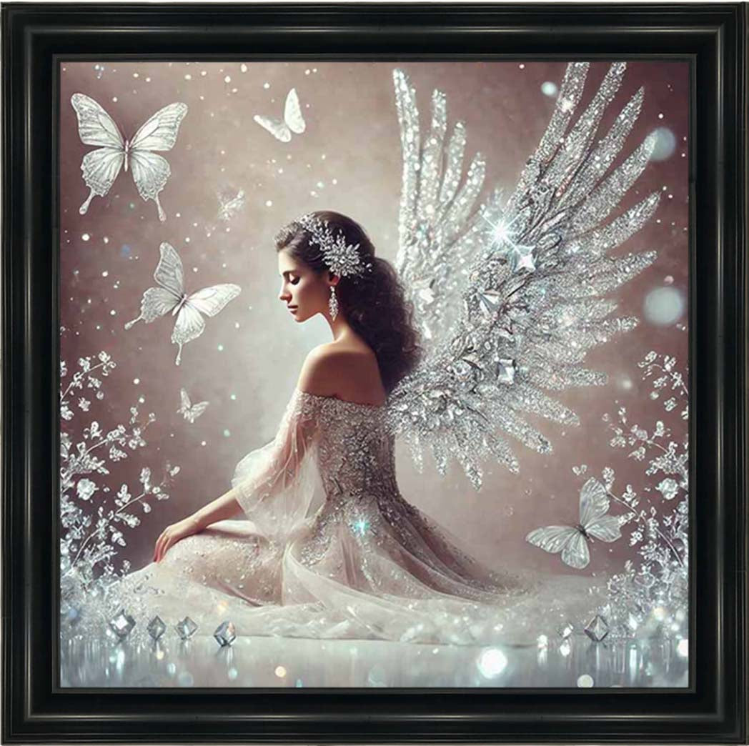 FG1028-C Crystal Angel Wings