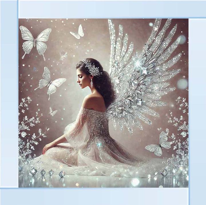 FG1028-C Crystal Angel Wings